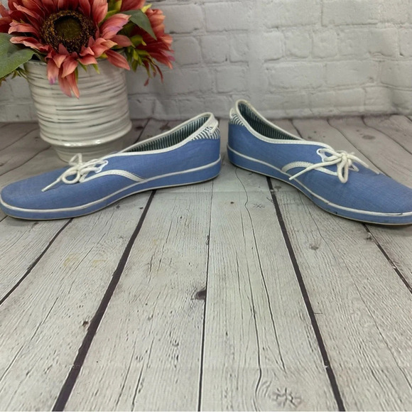 Keds grasshoppers lace-up shoe size 9 narrow blue chambray - Picture 3 of 8